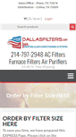 Mobile Screenshot of dallasfilters.com